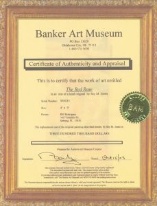 Certificate of Authenticity and Appraisal